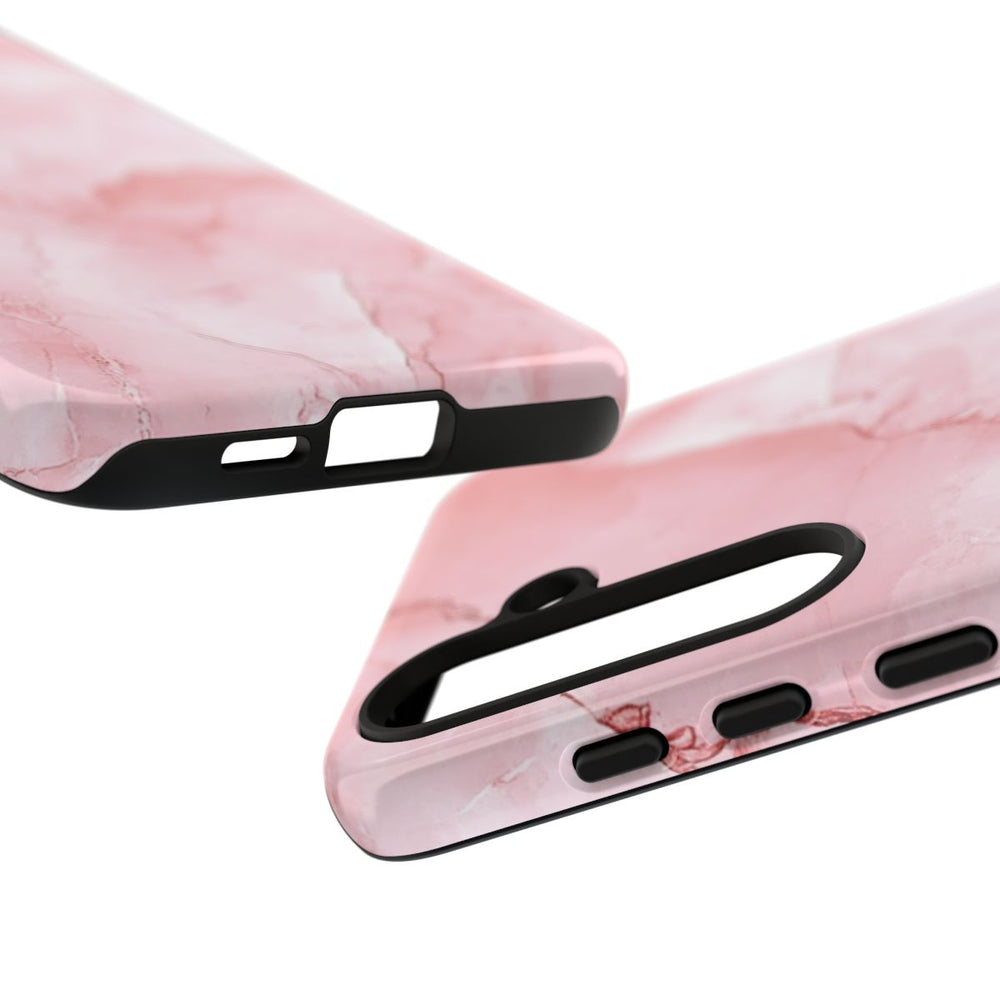 Roze Marmerstructuur met Glanzende Afwerking