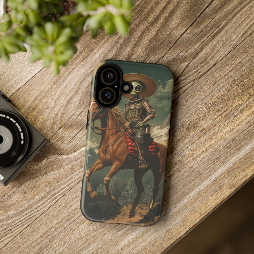 Buitenaardse Cowboy te Paard