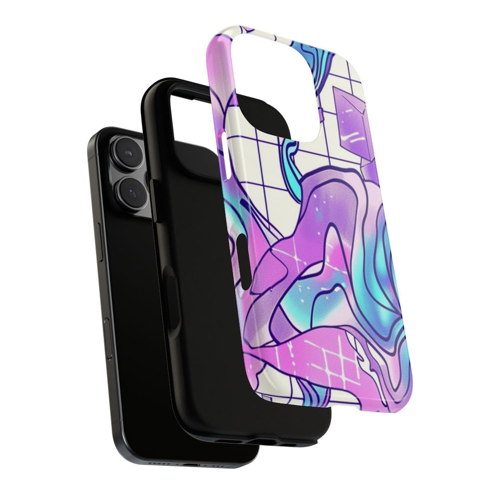 Abstract Kristal Vaporwave Patroon