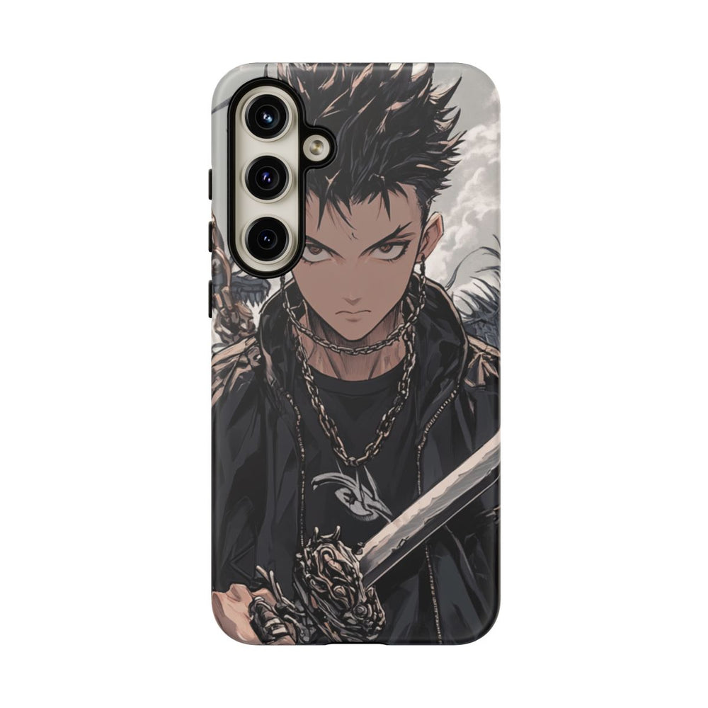 Anime Strijder met Draak en Kettingen