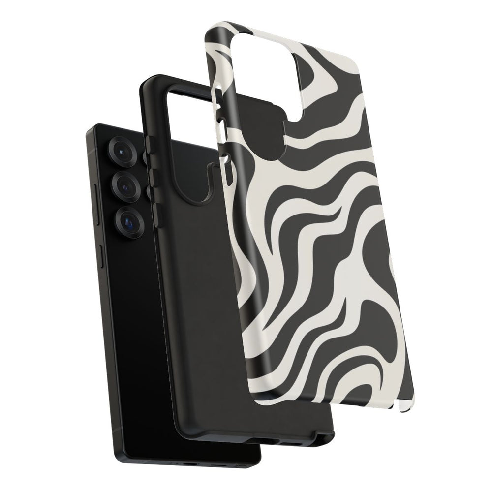 Zwart-Wit Abstract Zebra-Patroon