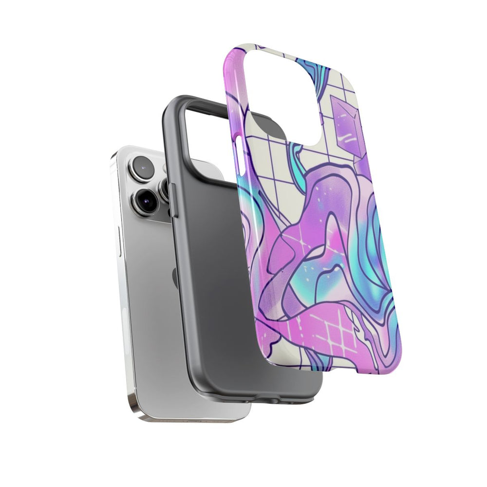 Abstract Kristal Vaporwave Patroon