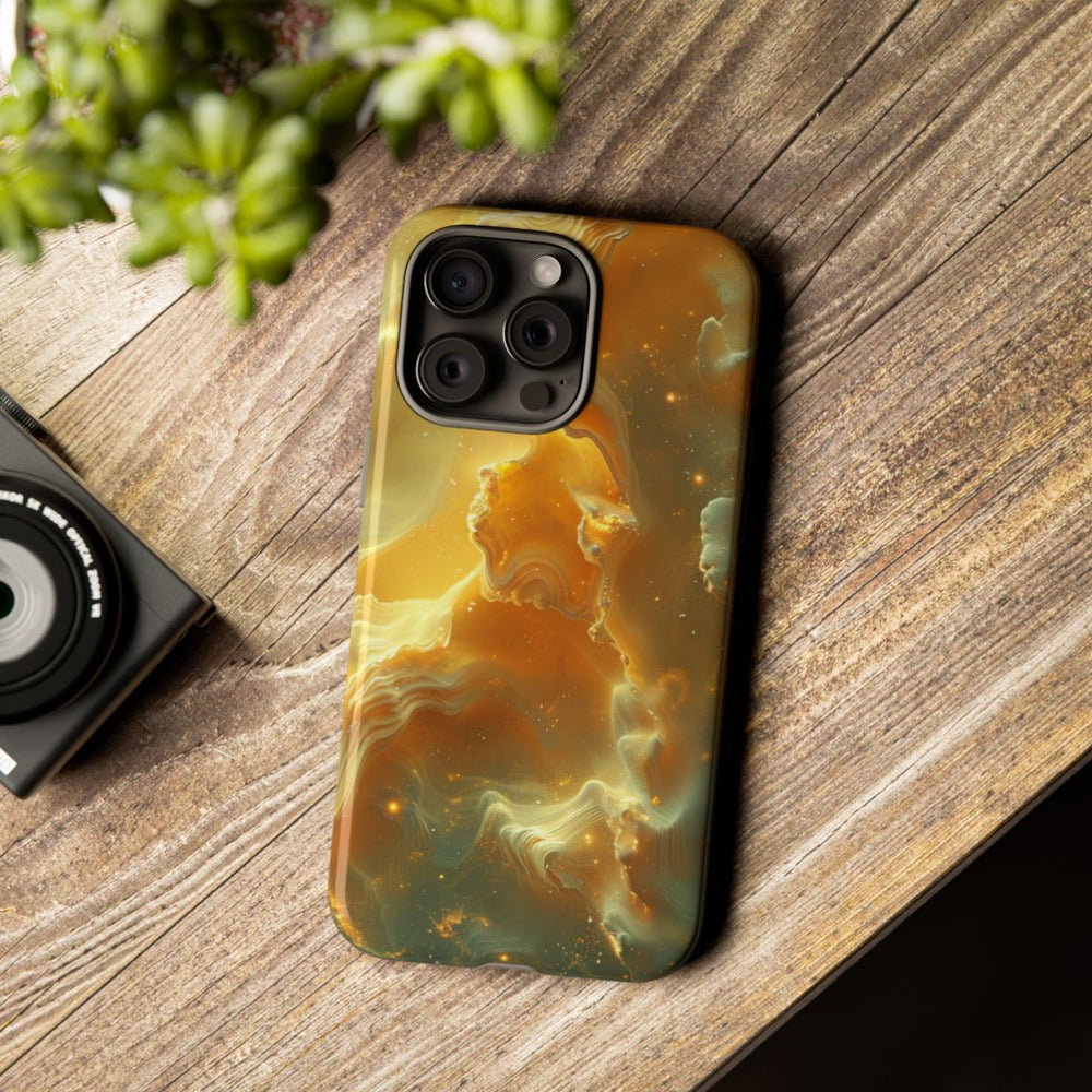 Gouden Nebula Abstract Design