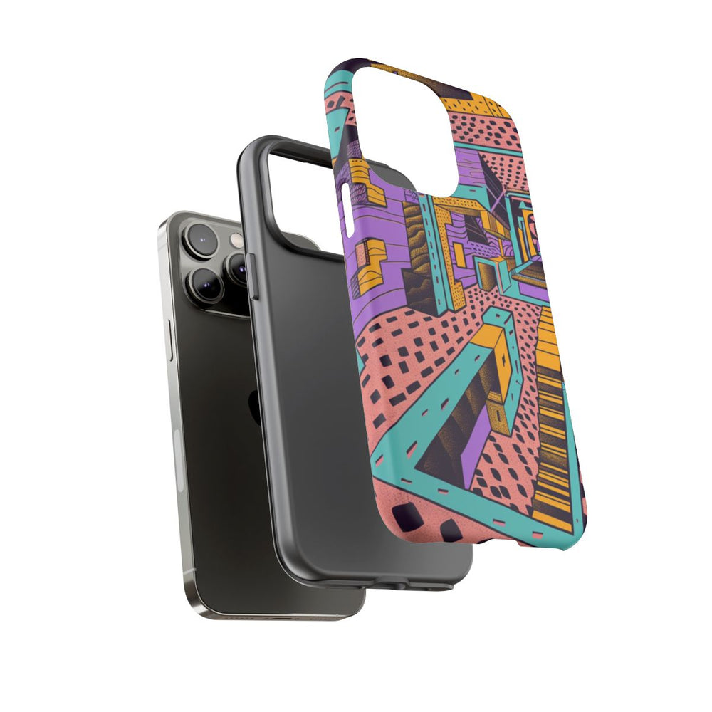 Geometrisch Abstract Patroon met Dieptewerking