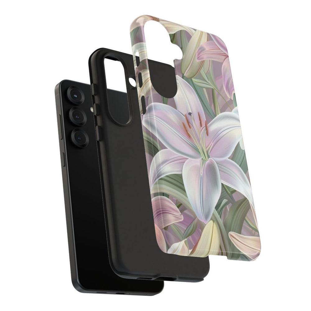Pastelkleurige Paaslelies Bloemenpatroon