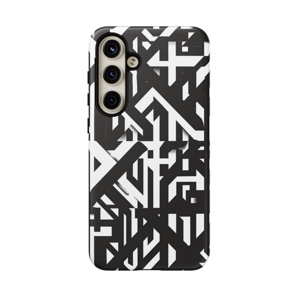 Zwart-Wit Geometrisch Patroon