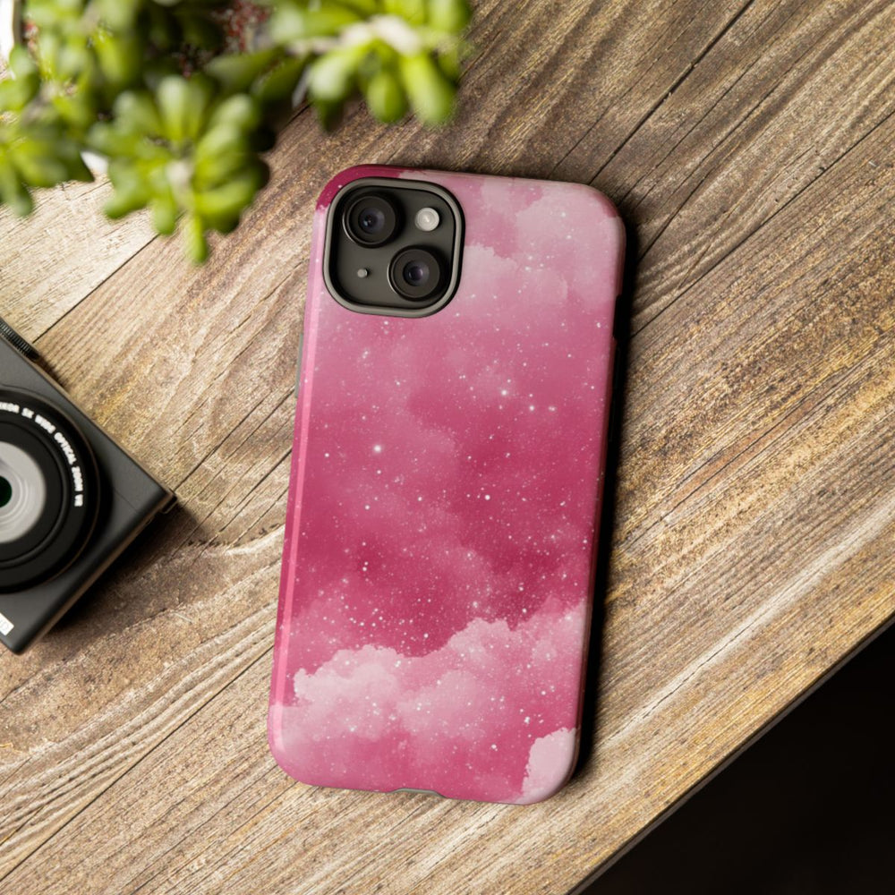 Roze Glitterwolkenpatroon