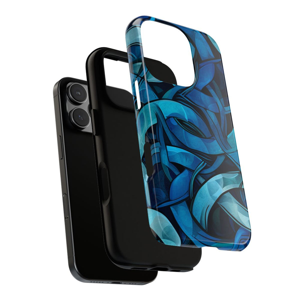 Blauw Keltisch Knoopmotief