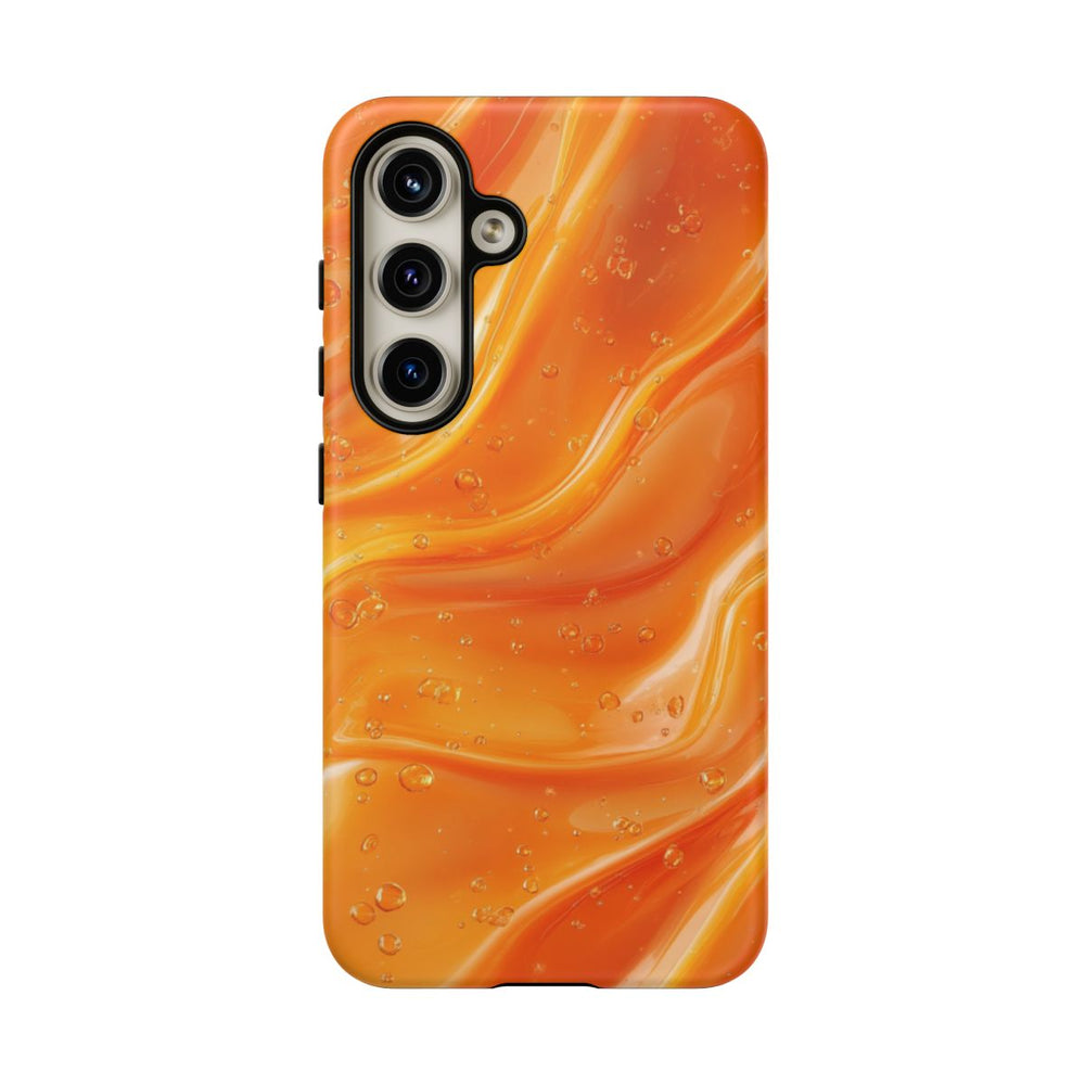 Monochrome Oranje Vloeibare Achtergrond