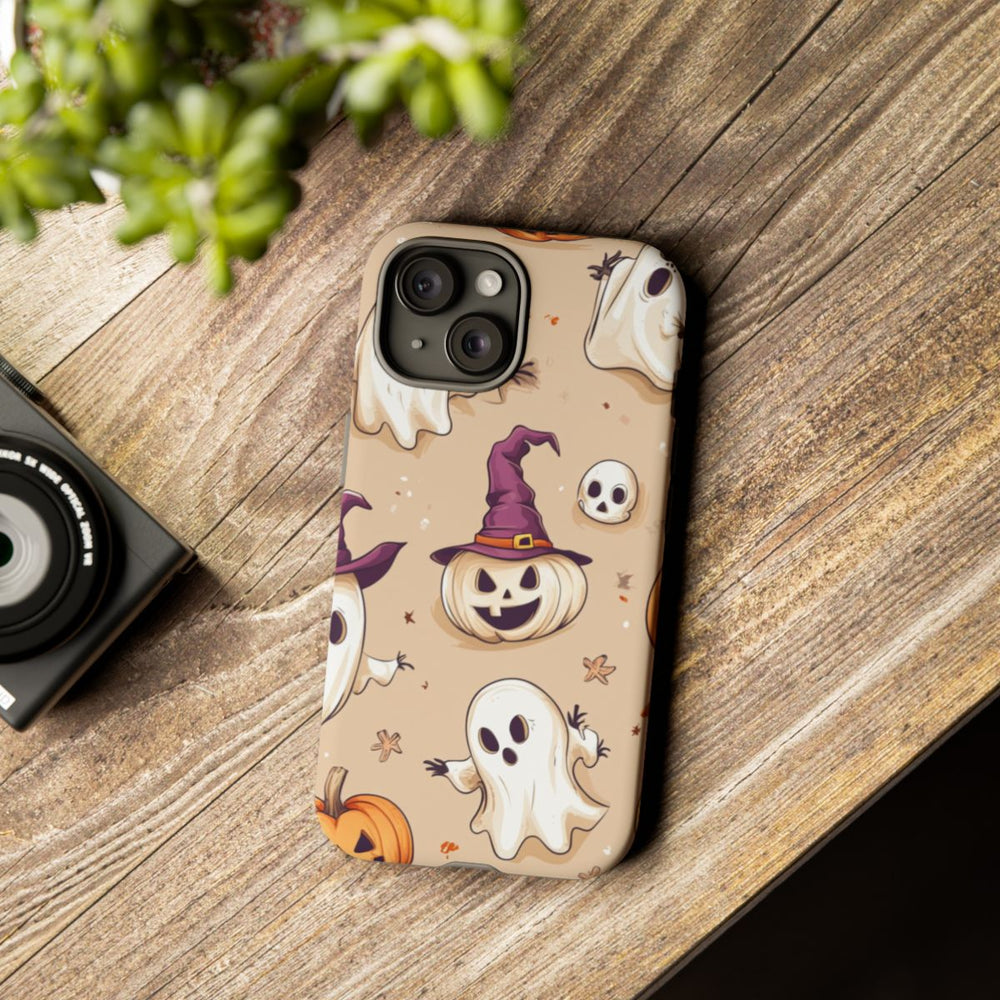 Schattige Halloween Geestjes en Pompoenen Patroon