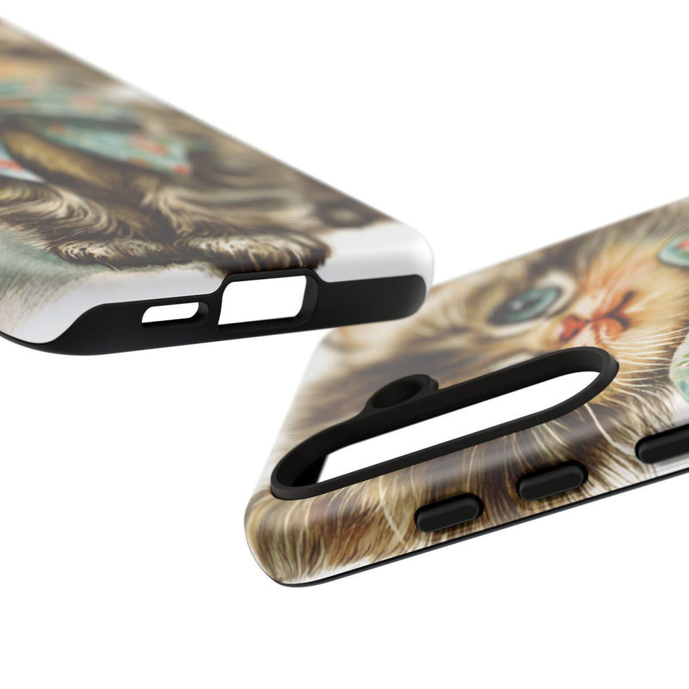Schattige Vintage Kitten met Strik