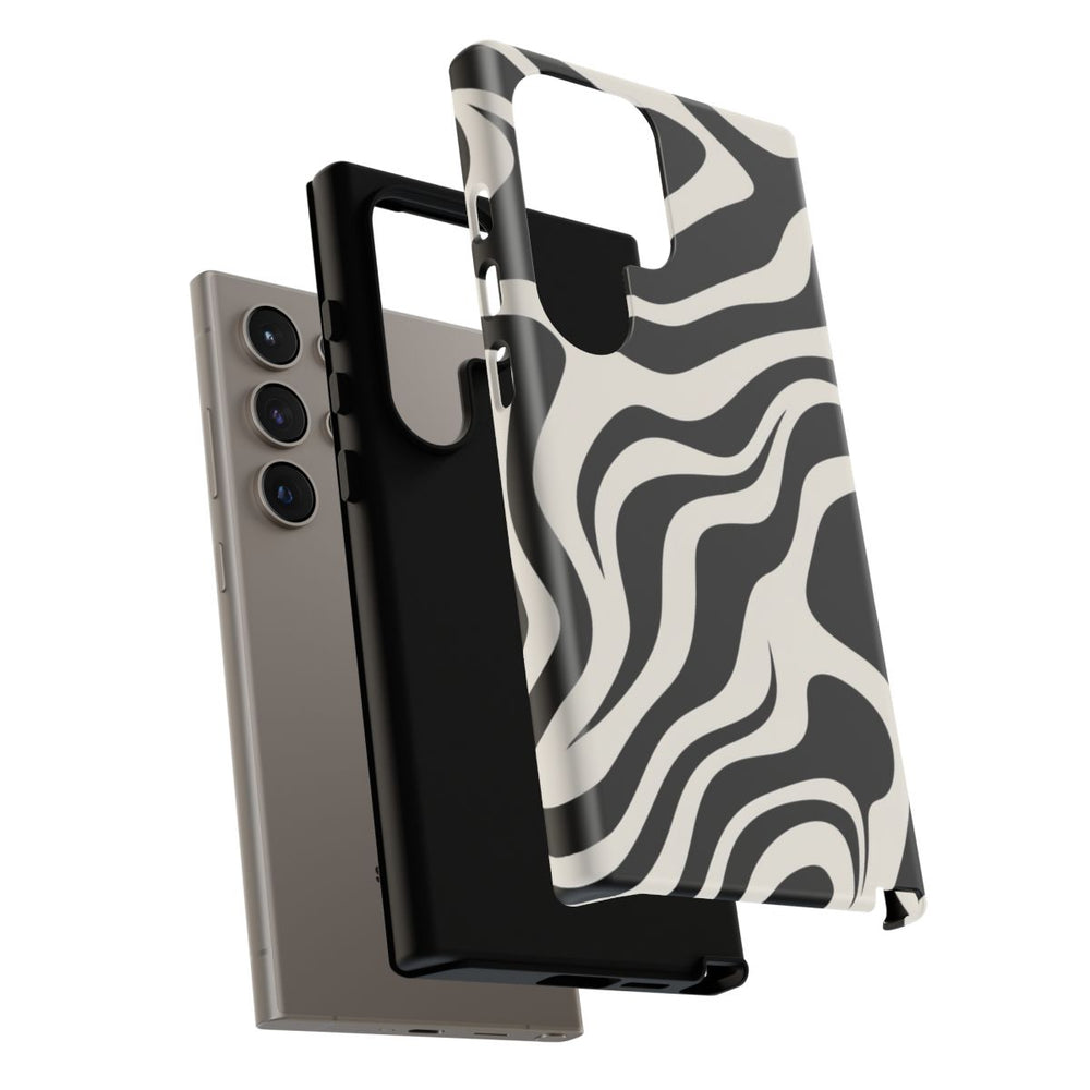 Zwart-Wit Abstract Zebra-Patroon