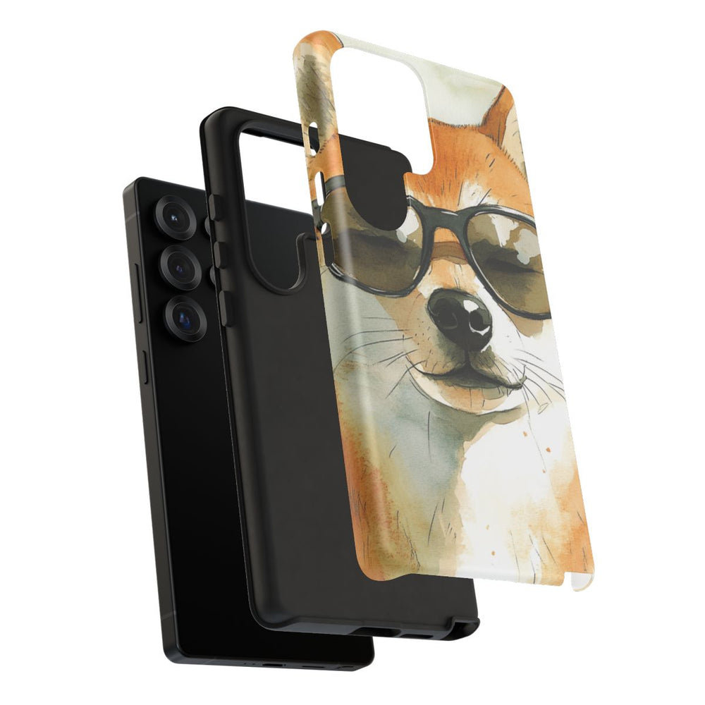 Stoere Shiba Inu met Zonnebril