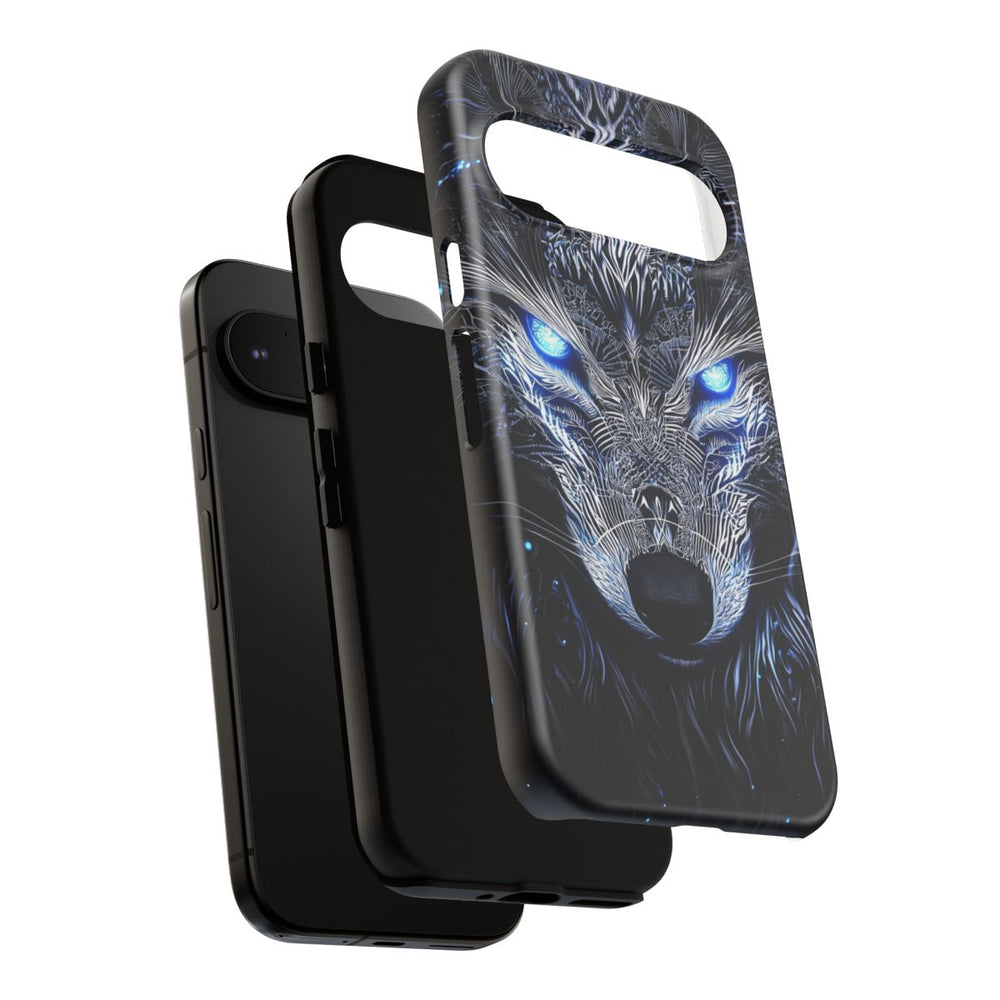 Majestueuze Wolf met Gloeiende Ogen