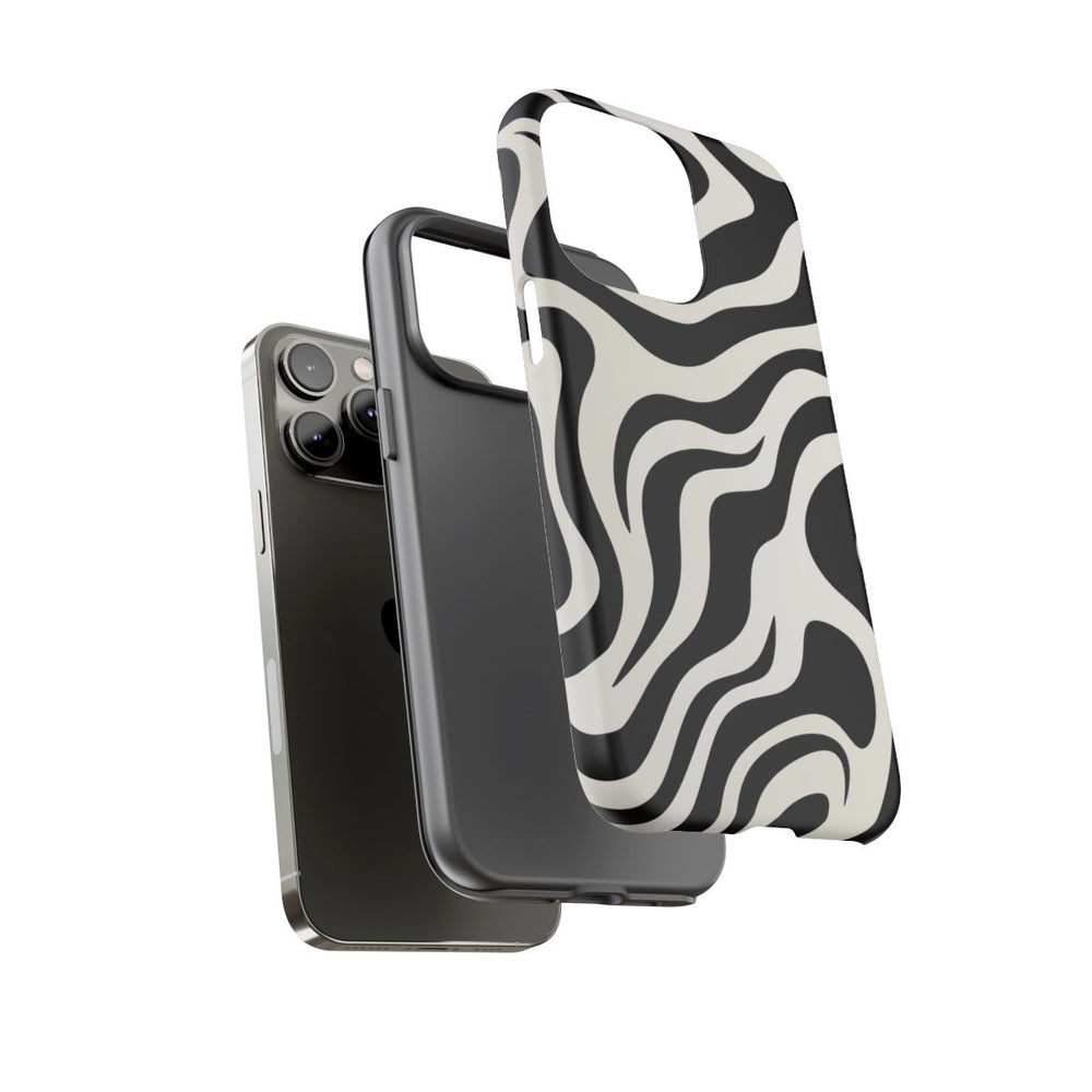 Zwart-Wit Abstract Zebra-Patroon