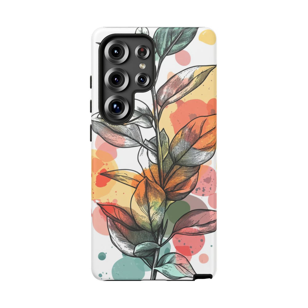 Kleurrijke Botanische Lijntekening