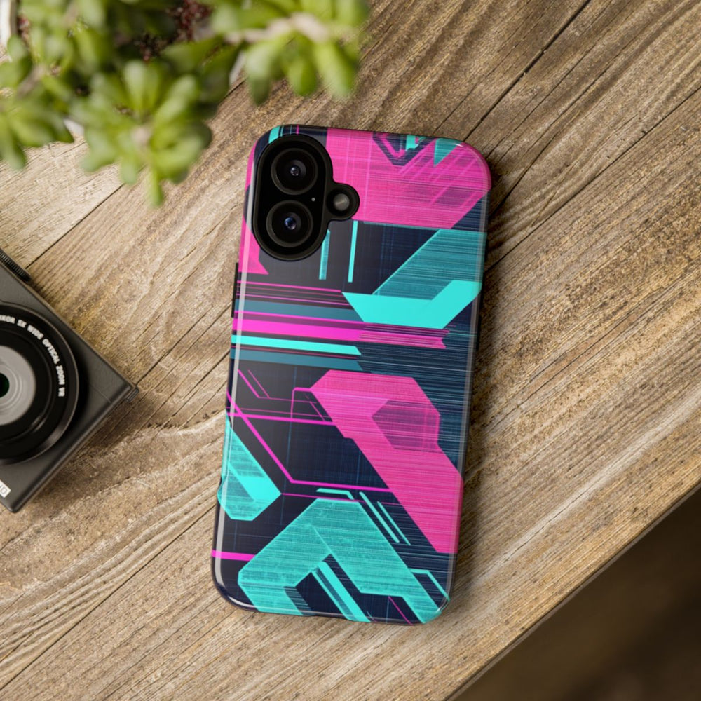 Neon Geometrisch Cyberpunkpatroon