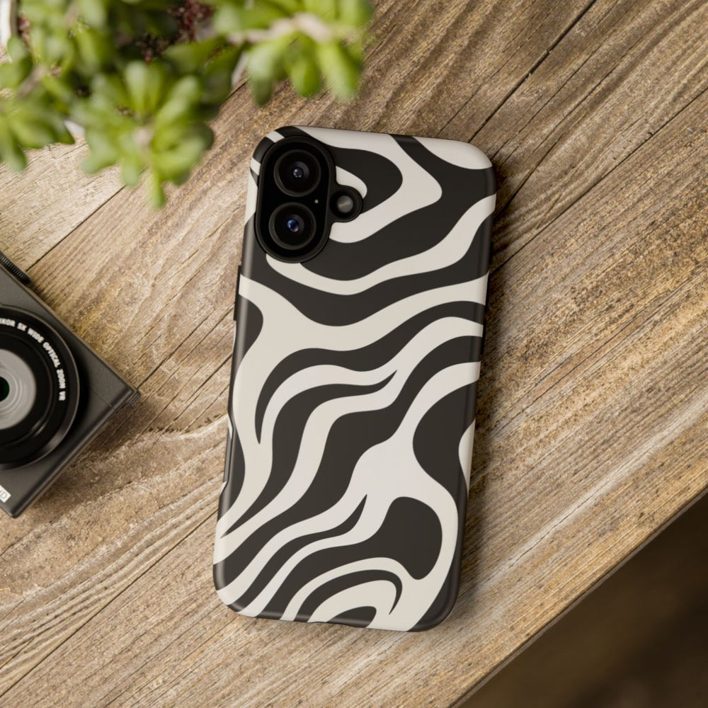 Zwart-Wit Abstract Zebra-Patroon