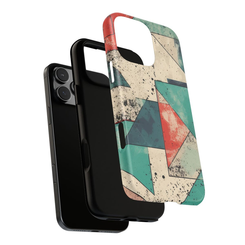 Abstract Geometrisch Patroon in Gedempte Kleuren