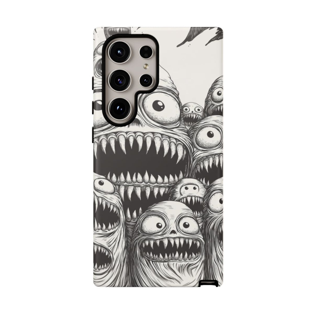 Slijmerige Monsterkoppen in Lijntekening