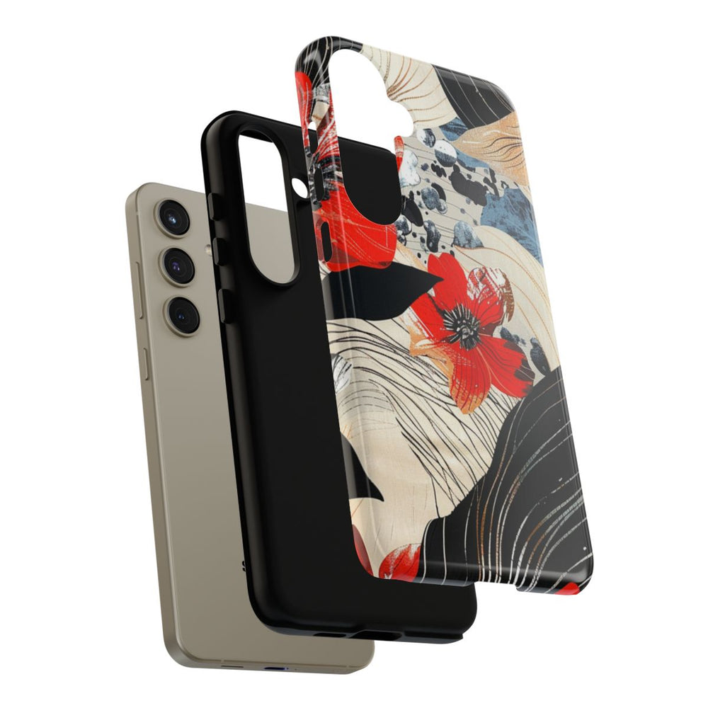 Rood Bloemen Abstract Patroon