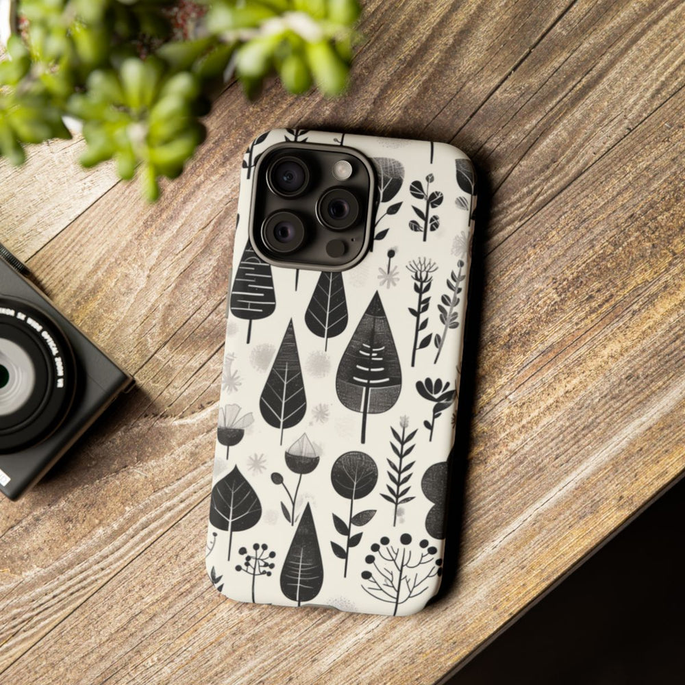 Monochroom Botanisch Patroon