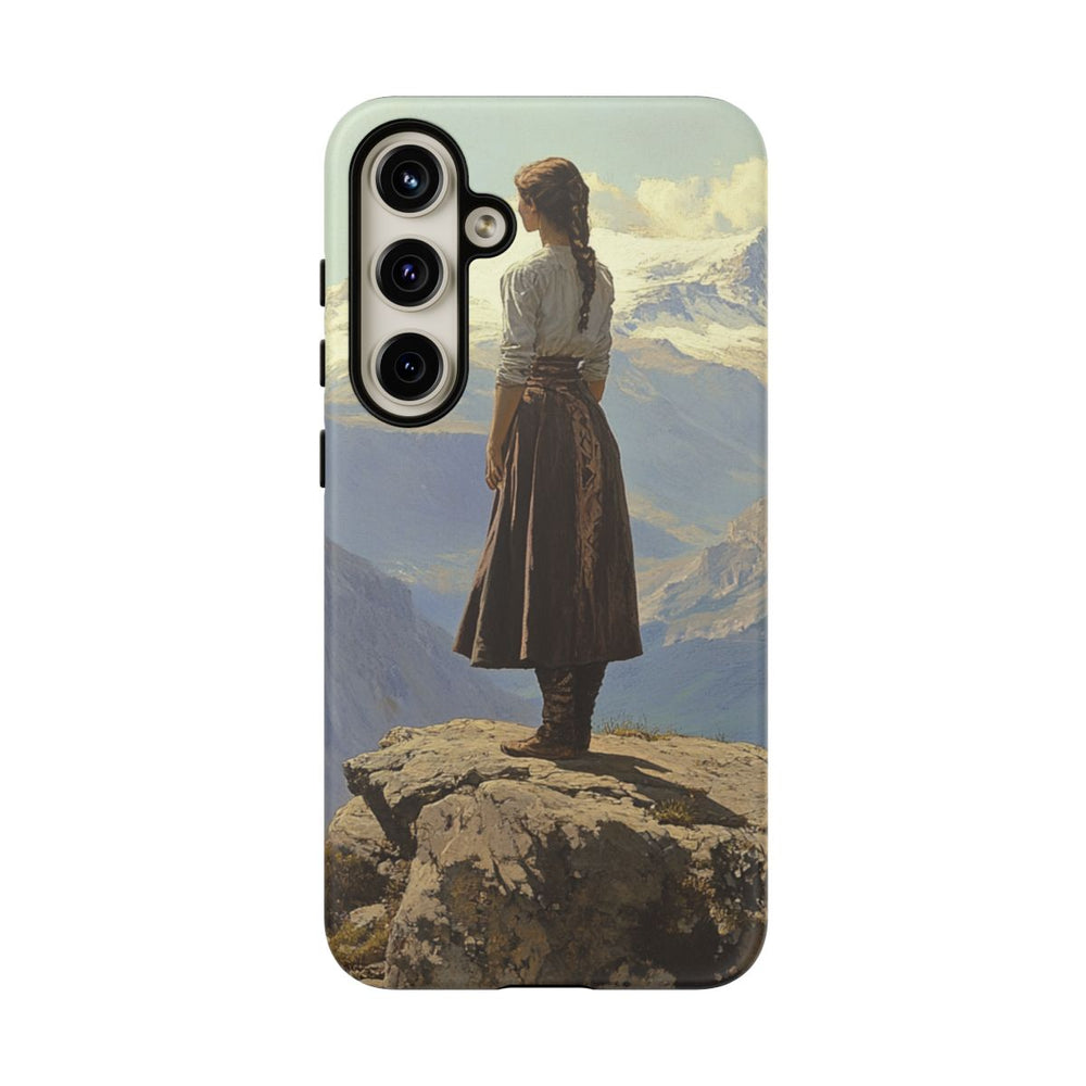 Vrouw in Berglandschap