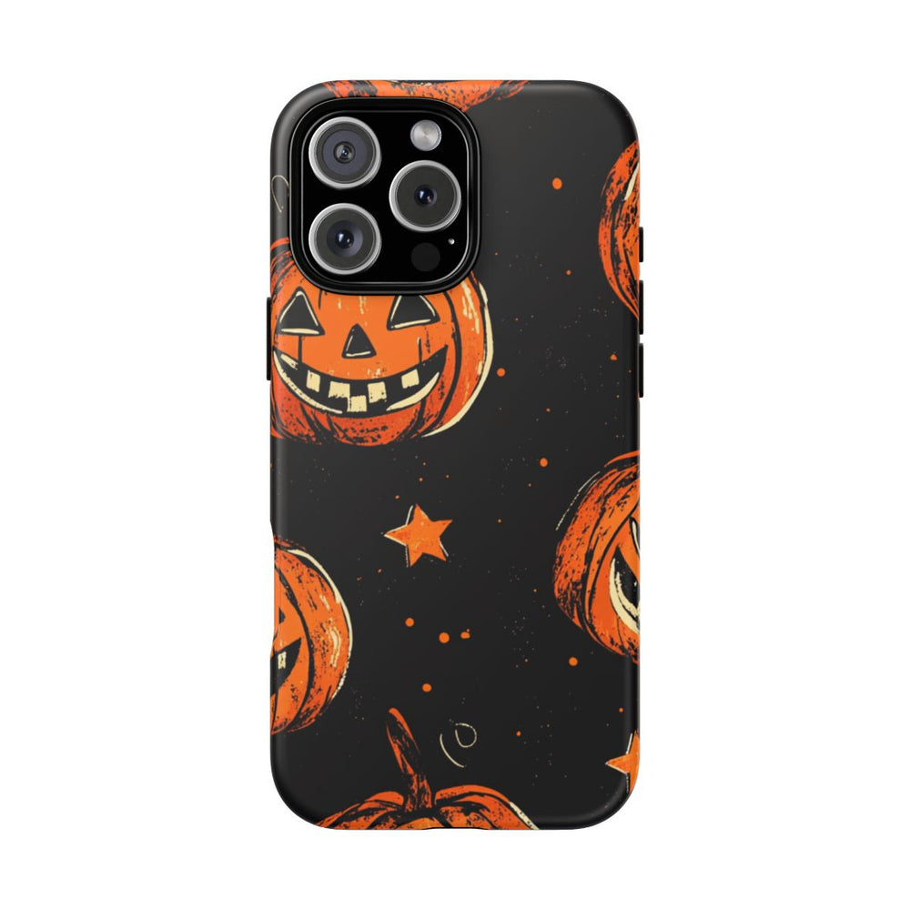 Grunge Halloween Pompoenenpatroon
