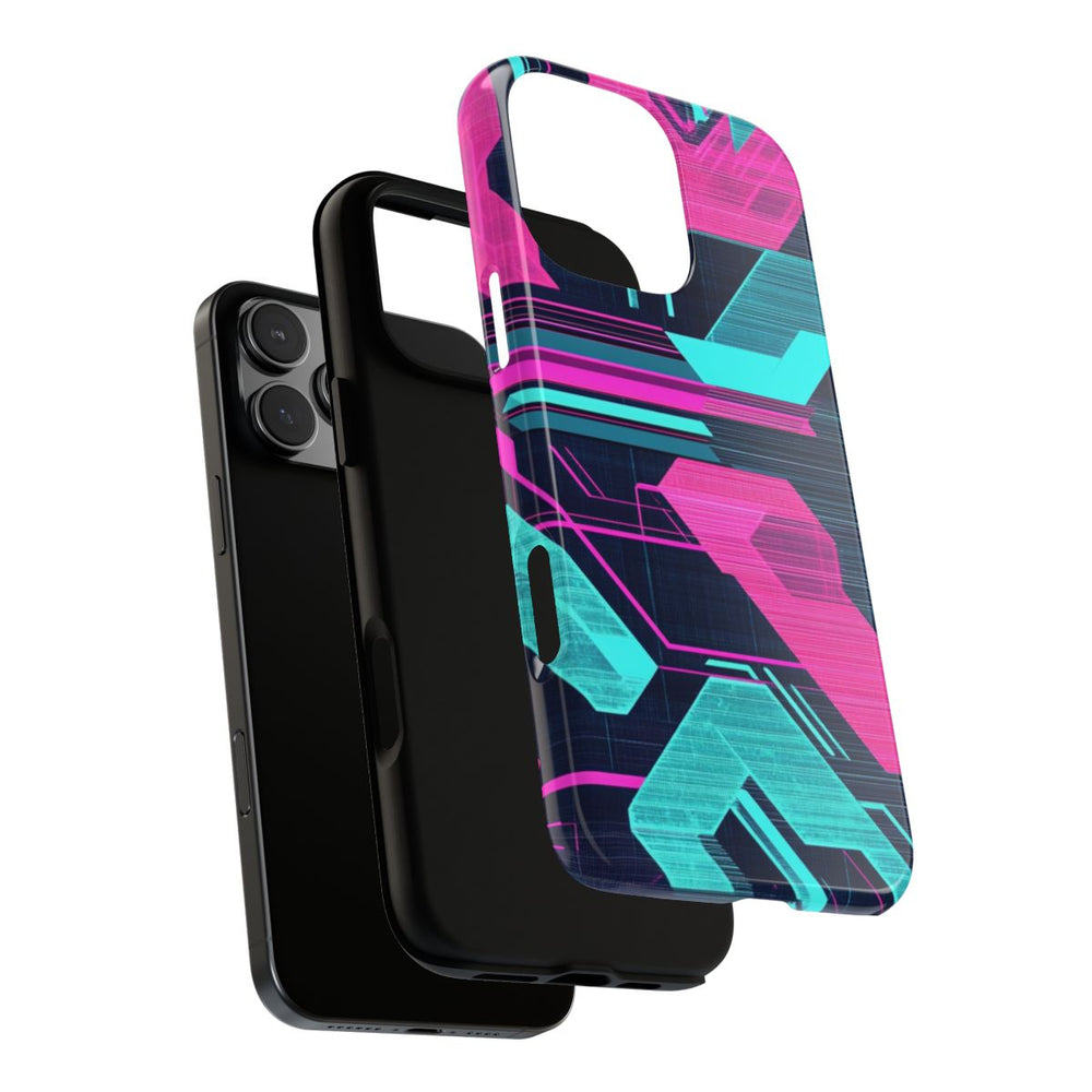 Neon Geometrisch Cyberpunkpatroon