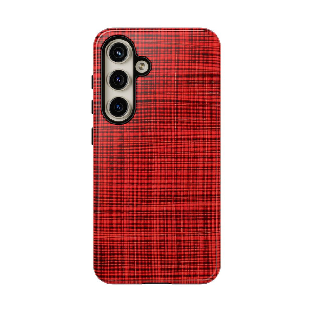 Rood Geruit Textielpatroon