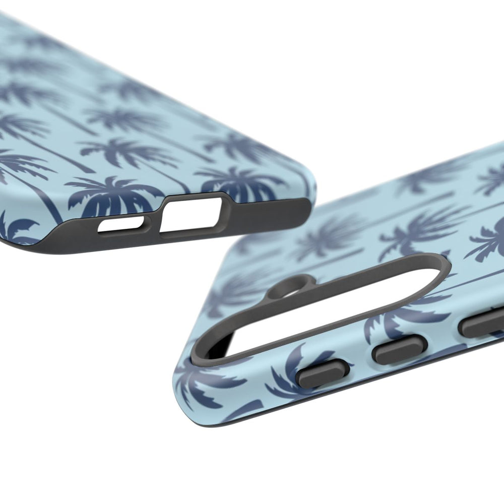 Blauw Palmbomenpatroon