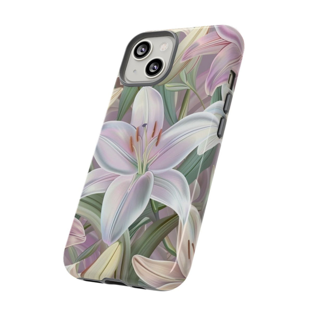 Pastelkleurige Paaslelies Bloemenpatroon
