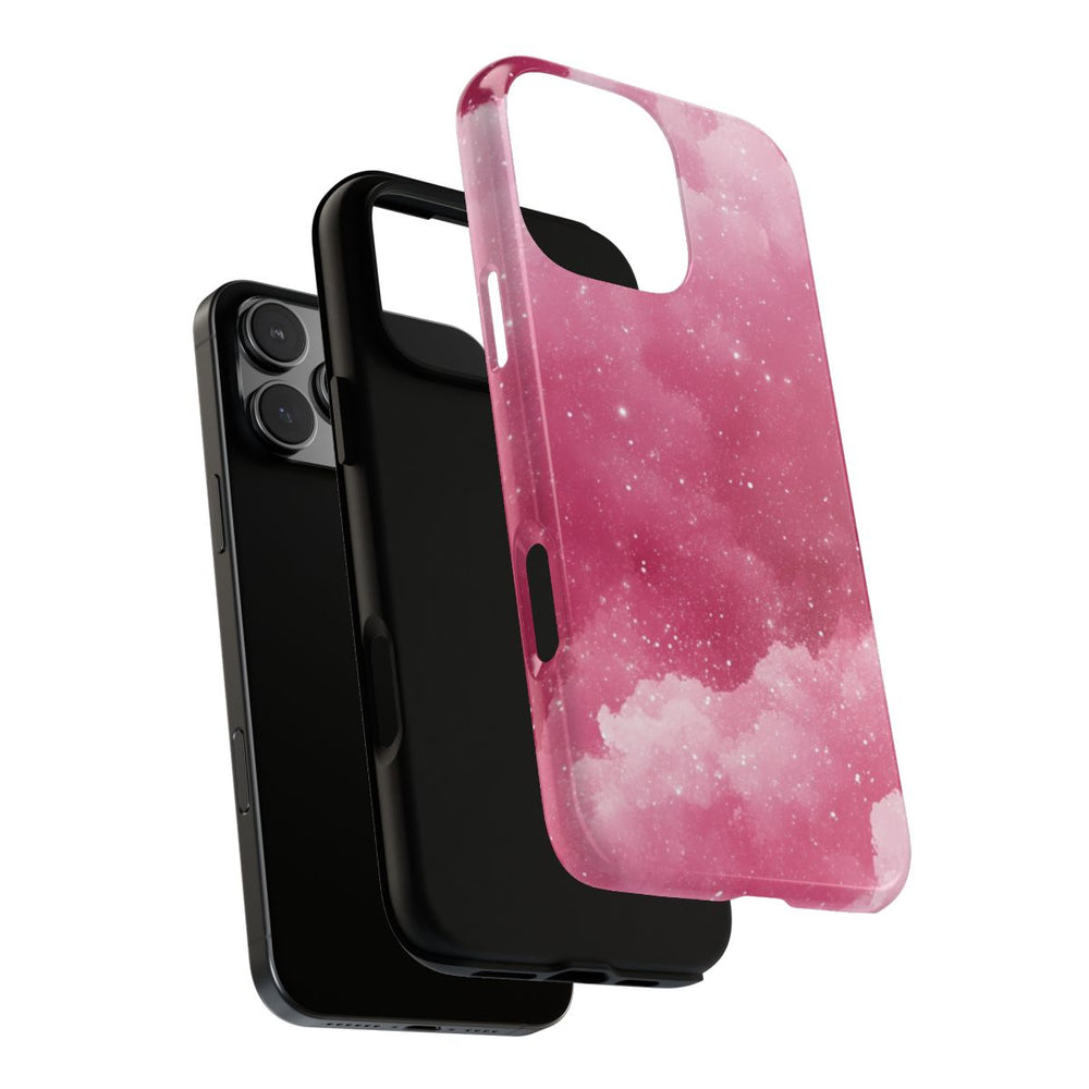 Roze Glitterwolkenpatroon