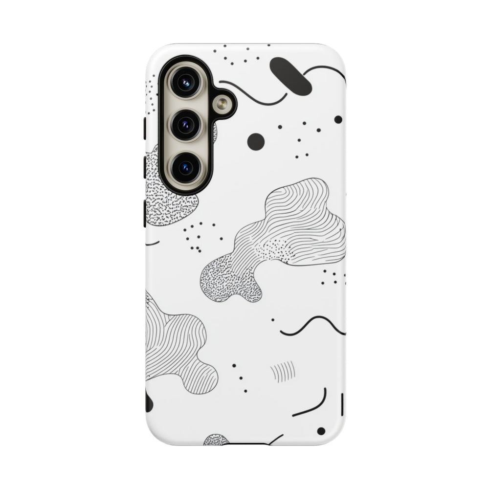 Abstract Zwart-Wit Minimalistisch Patroon