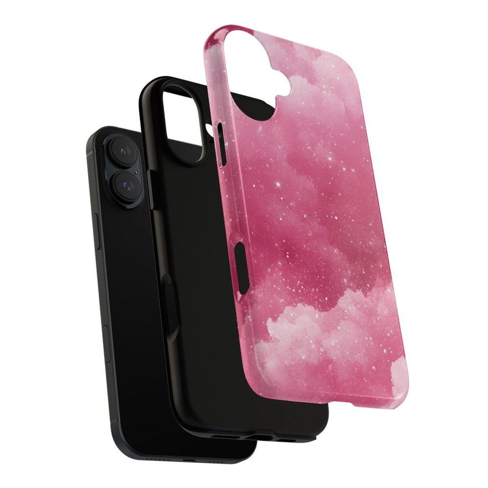Roze Glitterwolkenstructuur