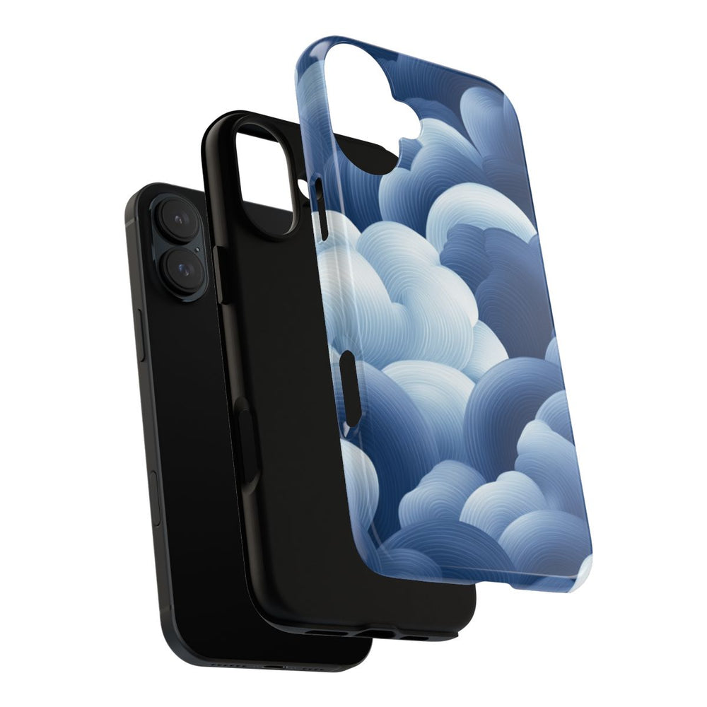 Blauw-Wit Wolkenpatroon