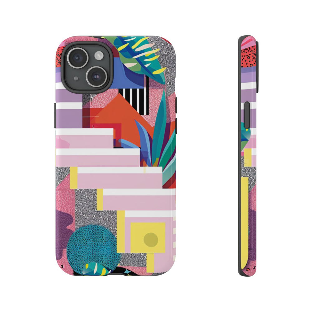 Kleurrijk Abstract Geometrisch en Botanisch Ontwerp
