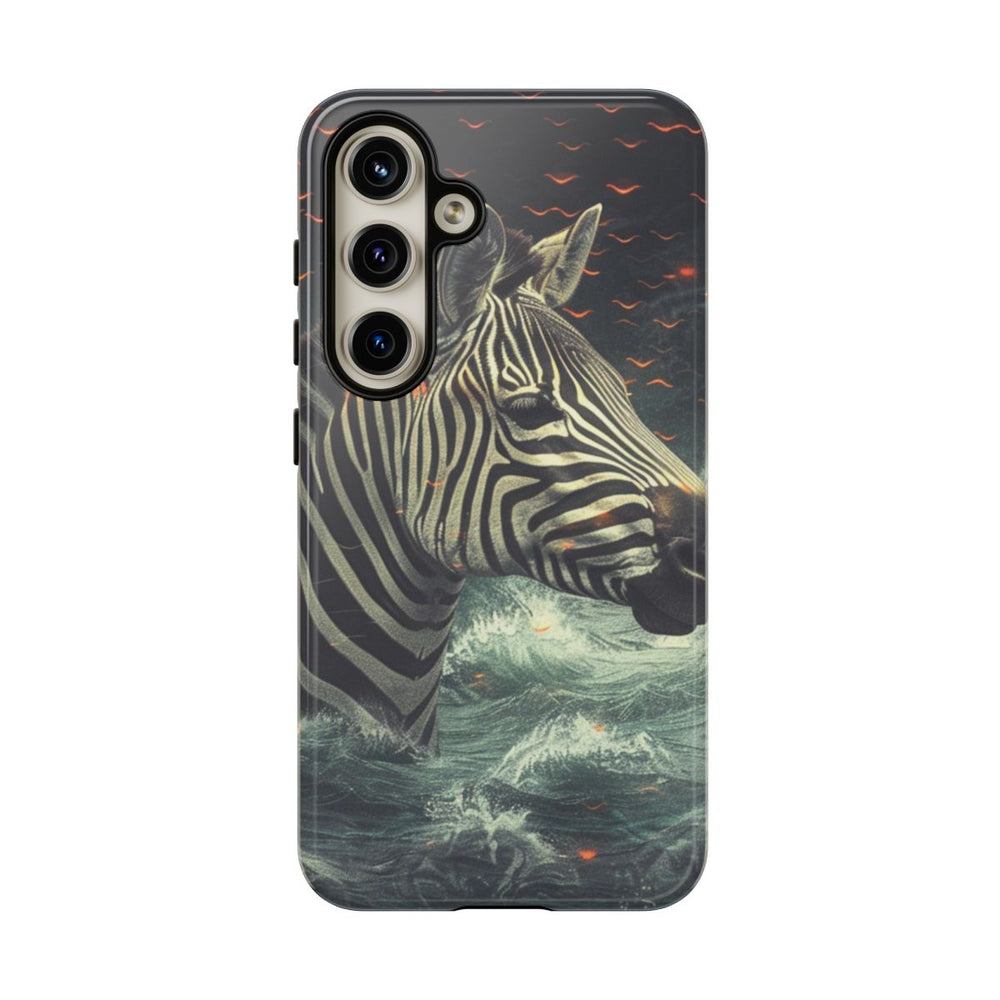 Zebra in Water met Gloeiende Vonken