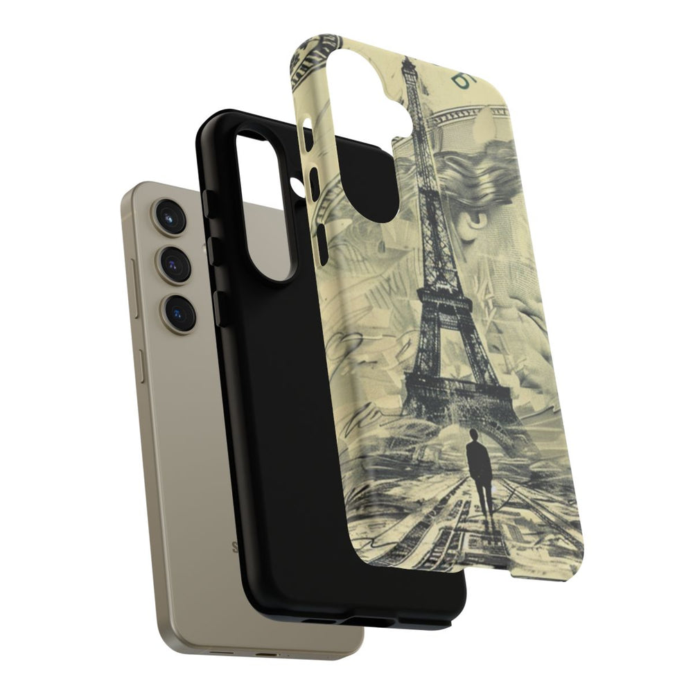 Eiffeltoren op Dollarbiljet Illustratie