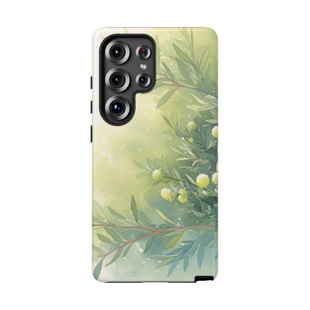 Groene Botanische Waterverf Illustratie