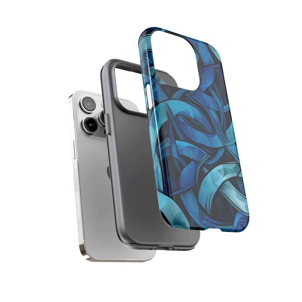 Blauw Keltisch Knoopmotief