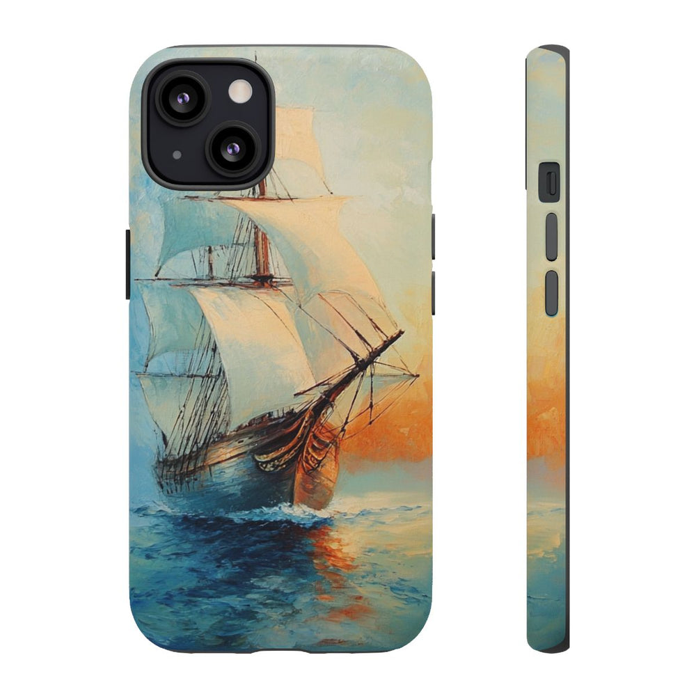 Zeilschip bij Zonsondergang