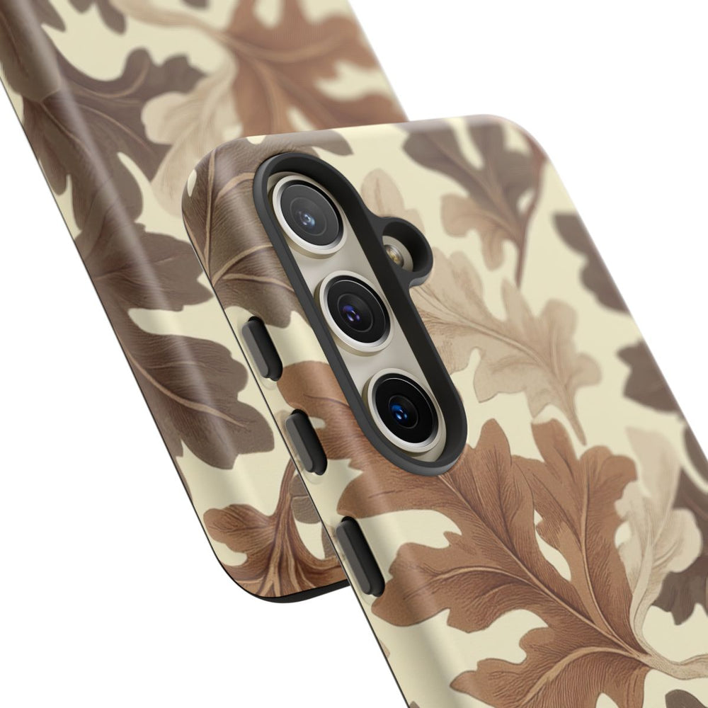 Eikenbladerenpatroon in Neutrale Kleuren