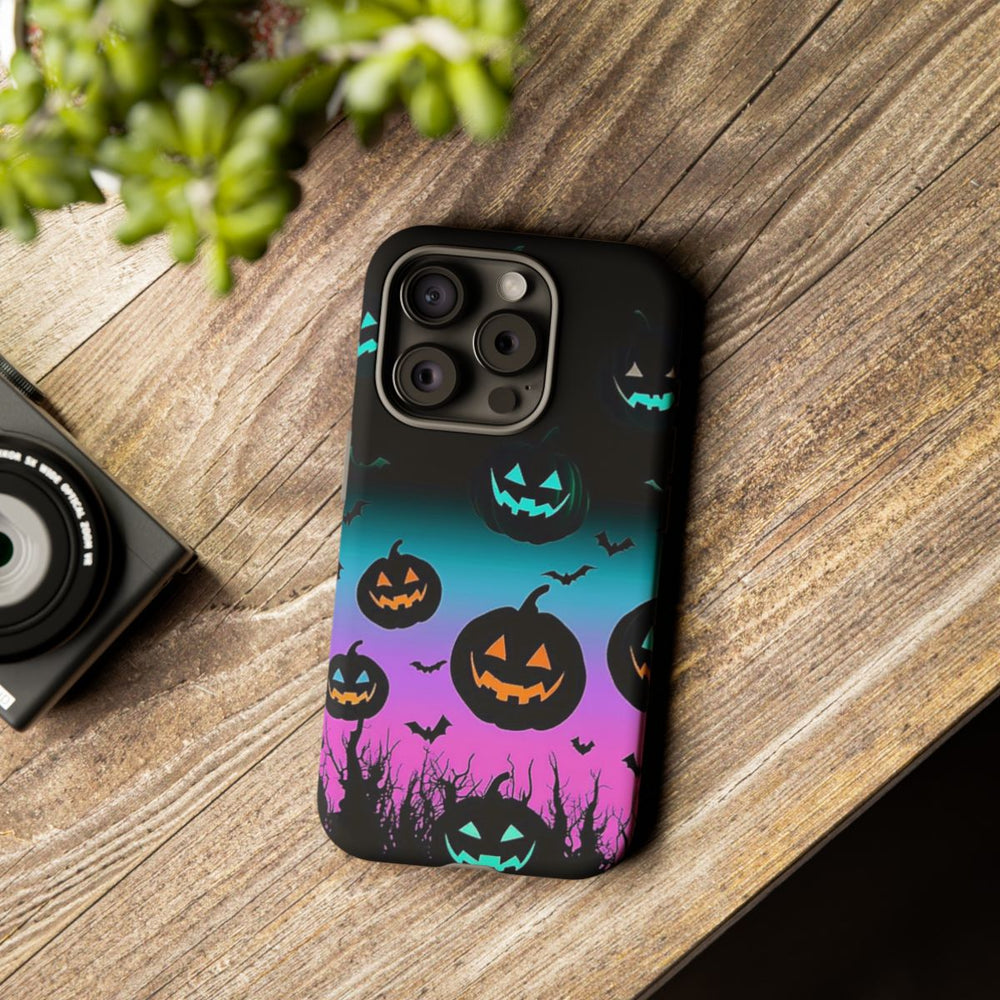 Gloeiende Halloween Pompoenen en Vleermuizen