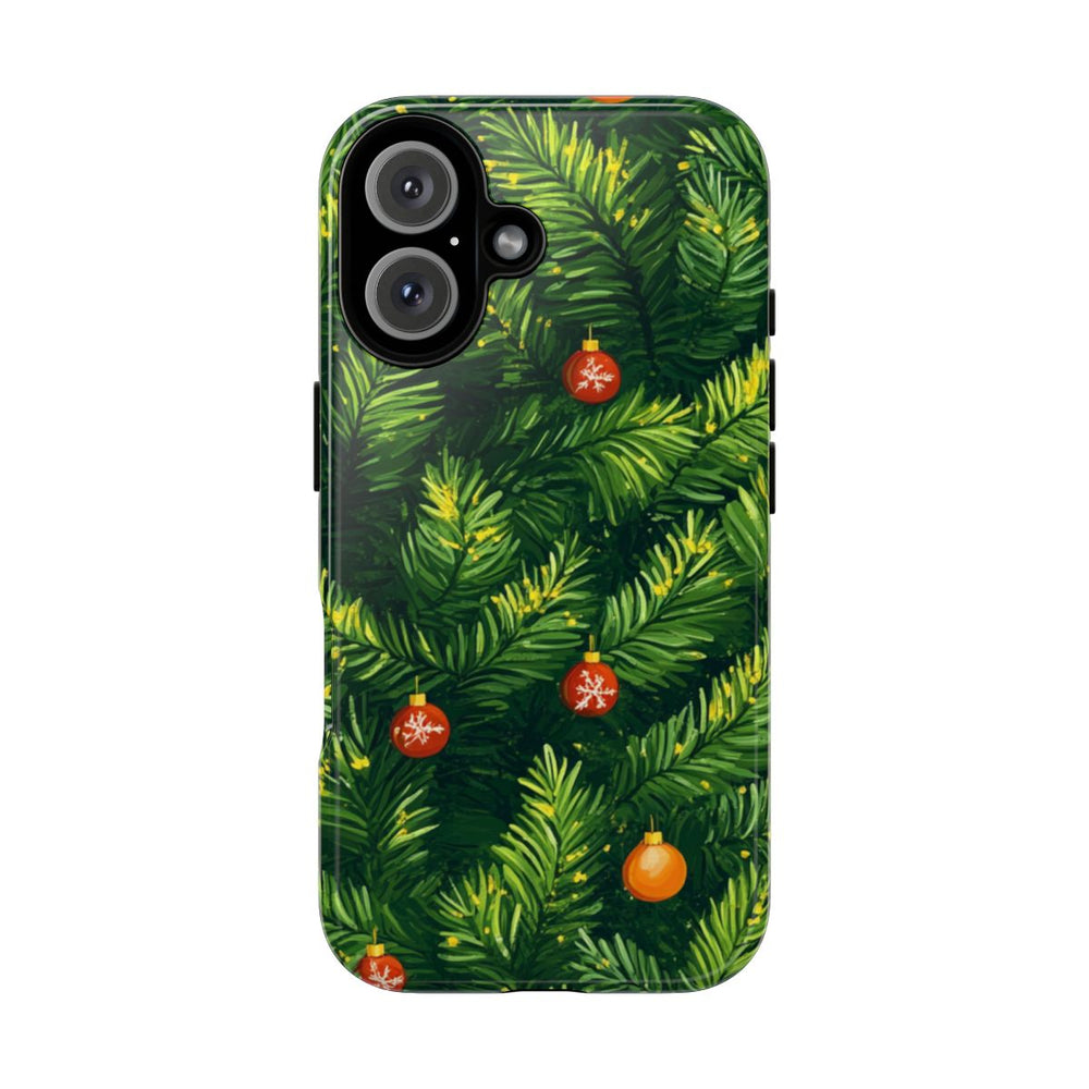 Kerst Dennentakken met Versieringen