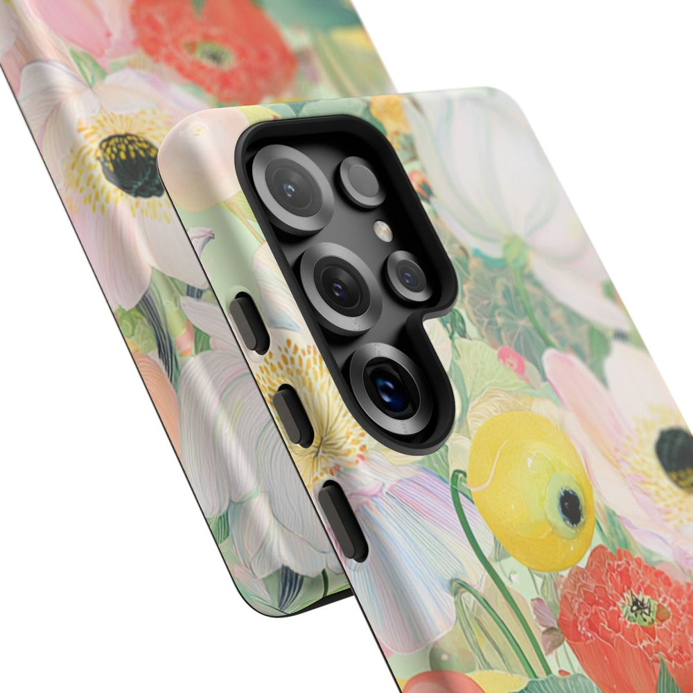 Lichte Pastelbloemen met Vogels