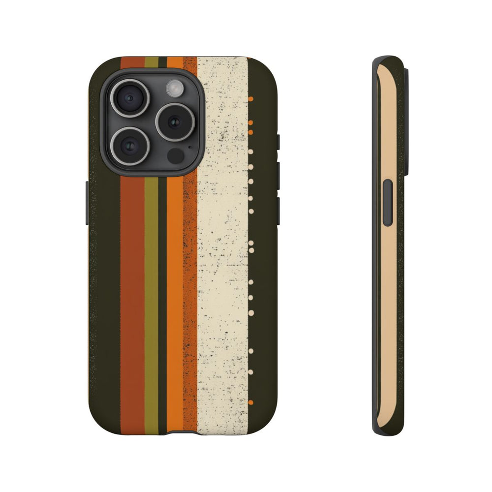 Retro Verticale Strepen en Stippenpatroon