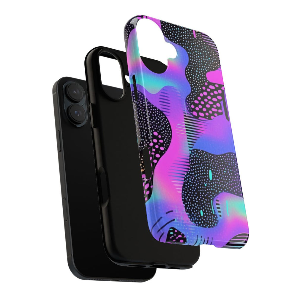 Abstract Neon Vaporwave Patroon