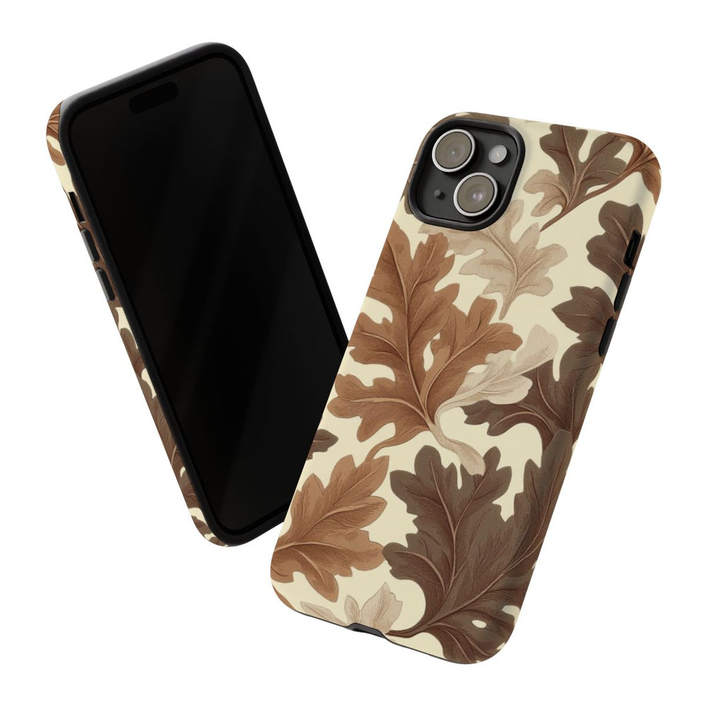 Eikenbladerenpatroon in Neutrale Kleuren