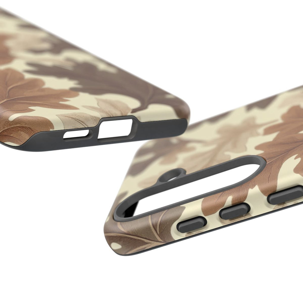 Eikenbladerenpatroon in Neutrale Kleuren